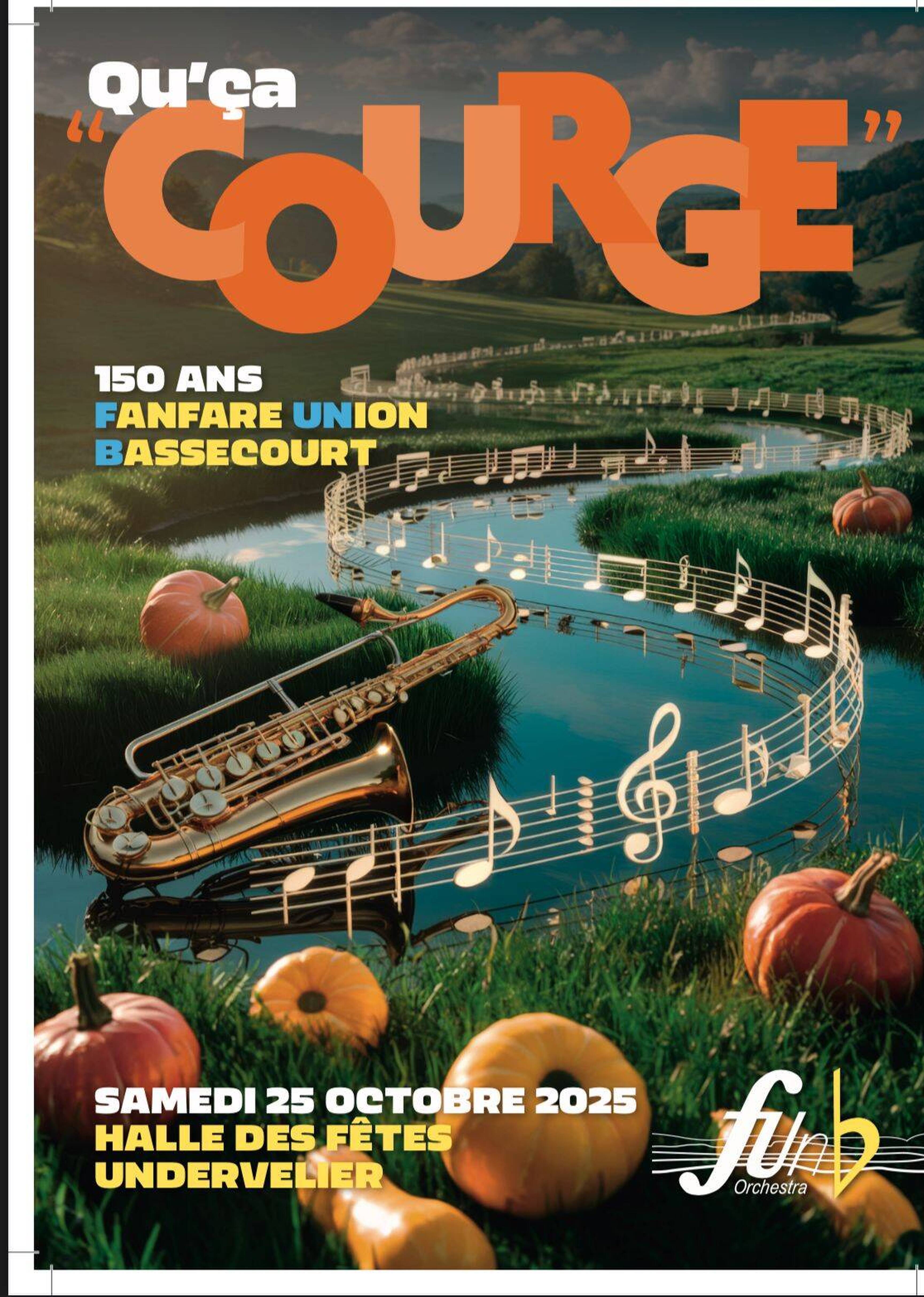 Qu'ça courge! et 150 ans Fanfare Union Bassecourt