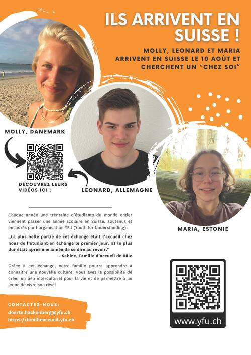 Famille d'accueil - Etudiants YFU (ouverture dans une nouvelle fenêtre)