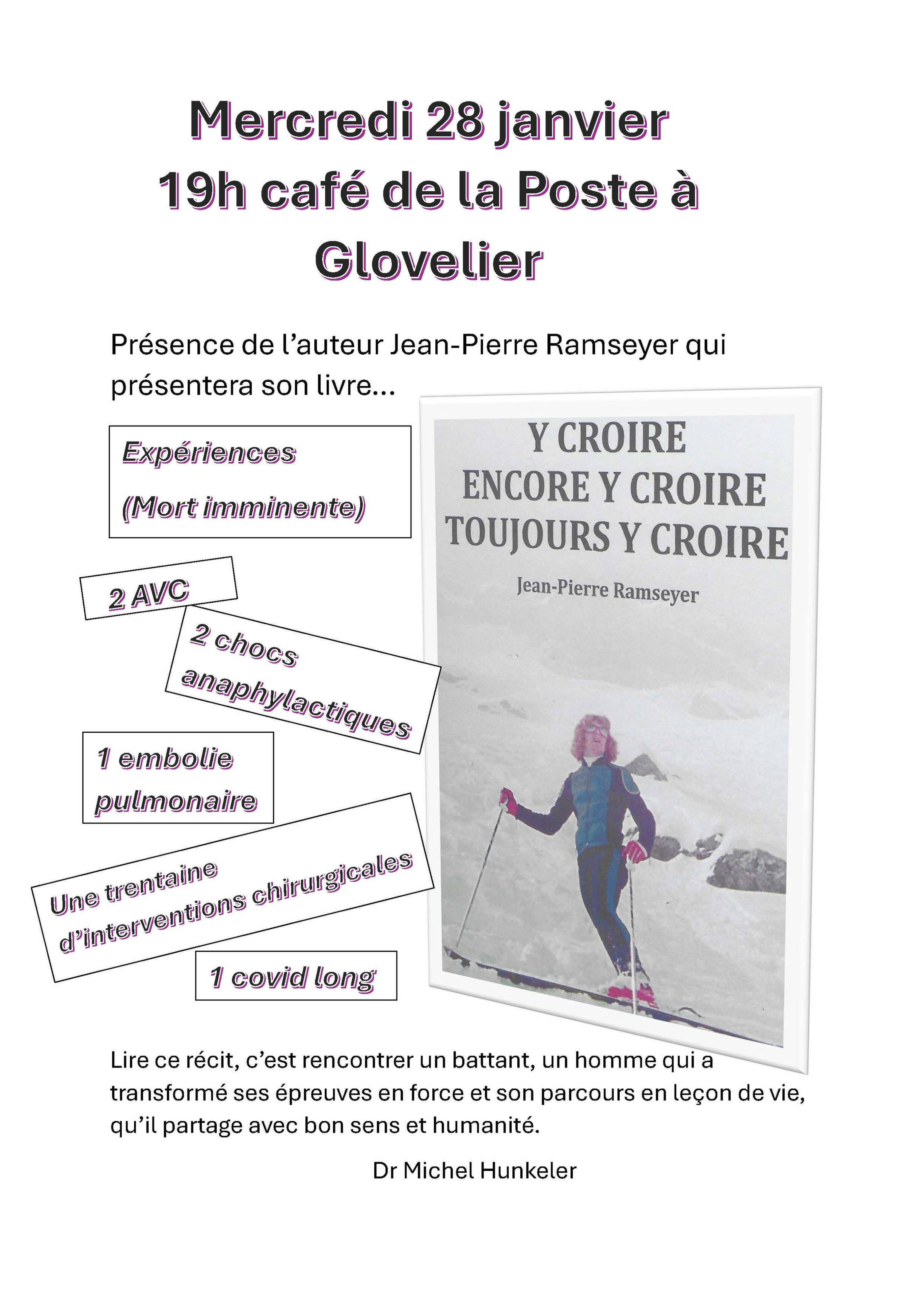 Présentation du livre Y croire, encore y croire, toujours y croire