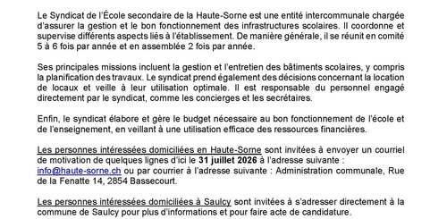 Recherche de membres au syndicat ESHS