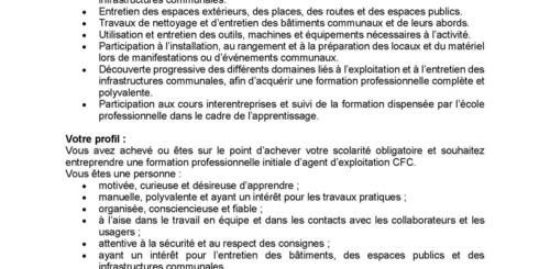 APPRENTI-E AGENT-E D’EXPLOITATION (F/H)