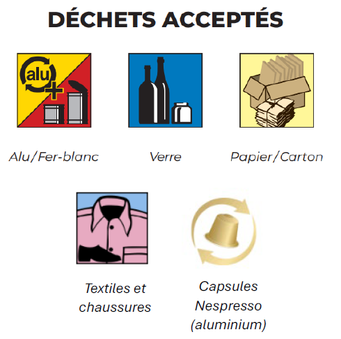 Déchets acceptés