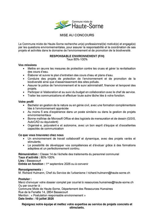 Responsable Environnement