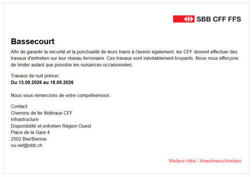 CFF travaux