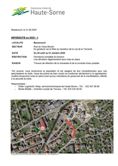 Inforoute Bassecourt