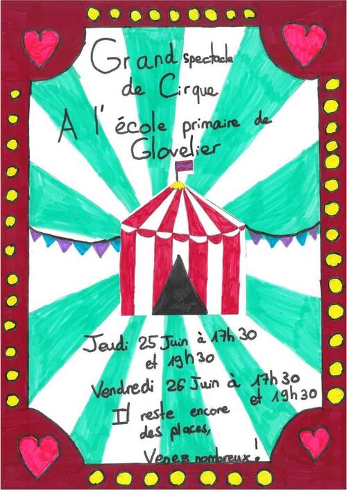 Spectacle de cirque des élèves de l'école primaire