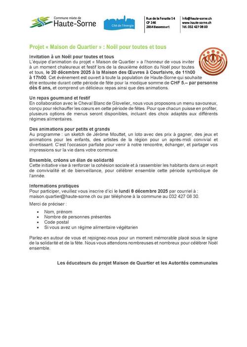 Noël pour toutes et tous